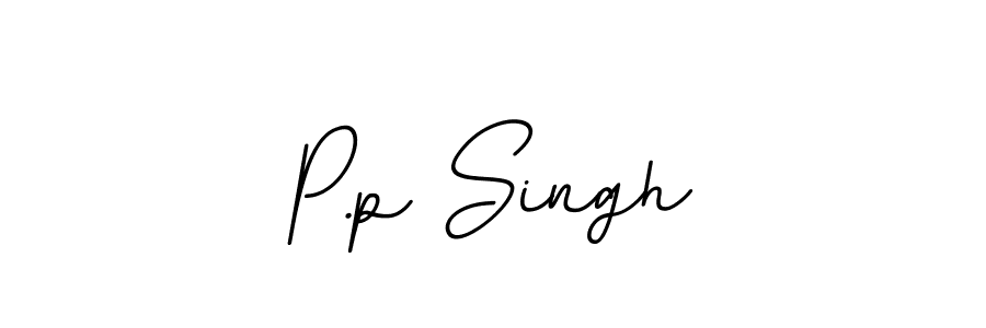 Design your own signature with our free online signature maker. With this signature software, you can create a handwritten (BallpointsItalic-DORy9) signature for name P.p Singh. P.p Singh signature style 11 images and pictures png