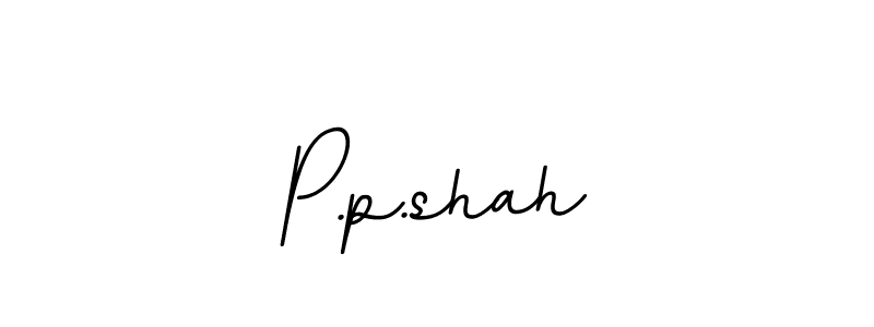 The best way (BallpointsItalic-DORy9) to make a short signature is to pick only two or three words in your name. The name P.p.shah include a total of six letters. For converting this name. P.p.shah signature style 11 images and pictures png