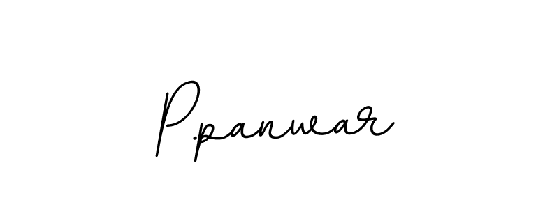 Make a beautiful signature design for name P.panwar. With this signature (BallpointsItalic-DORy9) style, you can create a handwritten signature for free. P.panwar signature style 11 images and pictures png