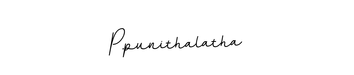How to make P.punithalatha signature? BallpointsItalic-DORy9 is a professional autograph style. Create handwritten signature for P.punithalatha name. P.punithalatha signature style 11 images and pictures png