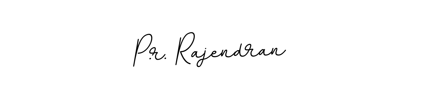 How to make P.r. Rajendran name signature. Use BallpointsItalic-DORy9 style for creating short signs online. This is the latest handwritten sign. P.r. Rajendran signature style 11 images and pictures png