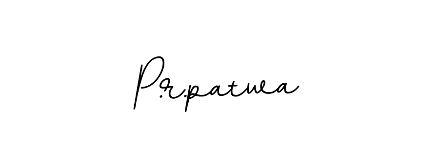 How to make P.r.patwa name signature. Use BallpointsItalic-DORy9 style for creating short signs online. This is the latest handwritten sign. P.r.patwa signature style 11 images and pictures png