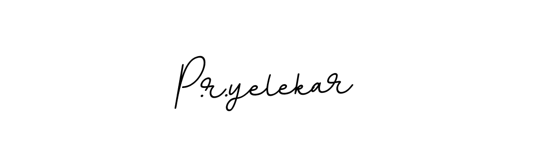 P.r.yelekar stylish signature style. Best Handwritten Sign (BallpointsItalic-DORy9) for my name. Handwritten Signature Collection Ideas for my name P.r.yelekar. P.r.yelekar signature style 11 images and pictures png