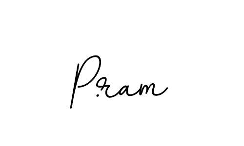 How to make P.ram name signature. Use BallpointsItalic-DORy9 style for creating short signs online. This is the latest handwritten sign. P.ram signature style 11 images and pictures png