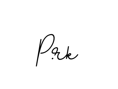 The best way (BallpointsItalic-DORy9) to make a short signature is to pick only two or three words in your name. The name P.rk include a total of six letters. For converting this name. P.rk signature style 11 images and pictures png