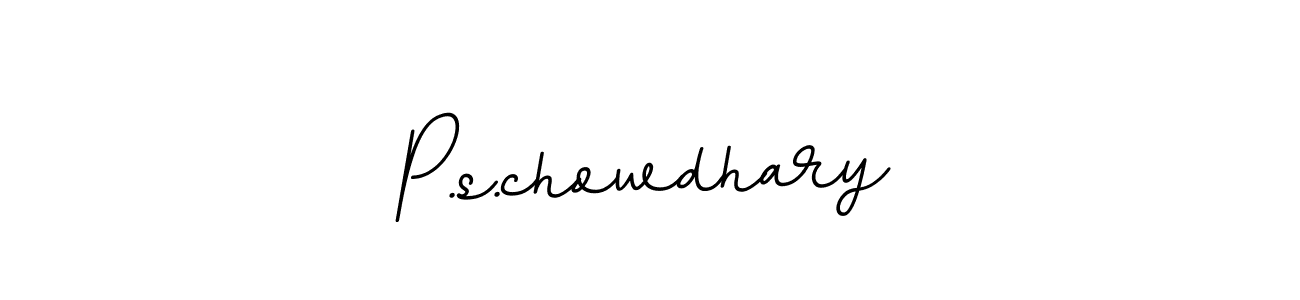 P.s.chowdhary stylish signature style. Best Handwritten Sign (BallpointsItalic-DORy9) for my name. Handwritten Signature Collection Ideas for my name P.s.chowdhary. P.s.chowdhary signature style 11 images and pictures png