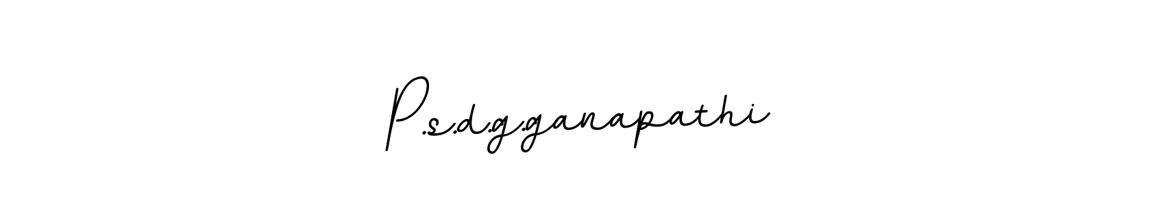 Create a beautiful signature design for name P.s.d.g.ganapathi. With this signature (BallpointsItalic-DORy9) fonts, you can make a handwritten signature for free. P.s.d.g.ganapathi signature style 11 images and pictures png