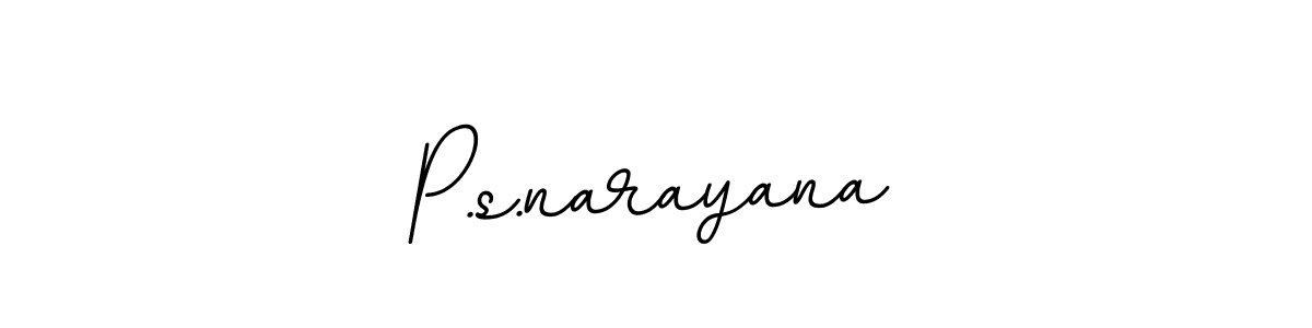 Use a signature maker to create a handwritten signature online. With this signature software, you can design (BallpointsItalic-DORy9) your own signature for name P.s.narayana. P.s.narayana signature style 11 images and pictures png