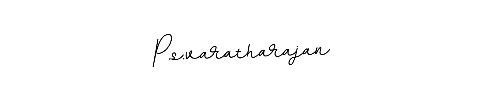 Use a signature maker to create a handwritten signature online. With this signature software, you can design (BallpointsItalic-DORy9) your own signature for name P.s.varatharajan. P.s.varatharajan signature style 11 images and pictures png