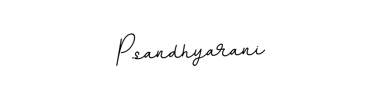 Similarly BallpointsItalic-DORy9 is the best handwritten signature design. Signature creator online .You can use it as an online autograph creator for name P.sandhyarani. P.sandhyarani signature style 11 images and pictures png