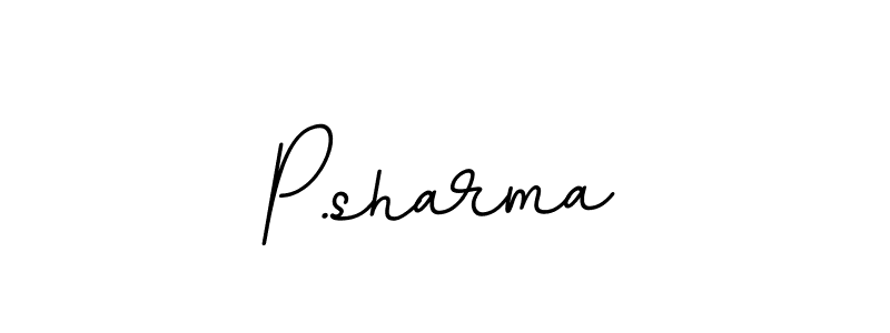 P.sharma stylish signature style. Best Handwritten Sign (BallpointsItalic-DORy9) for my name. Handwritten Signature Collection Ideas for my name P.sharma. P.sharma signature style 11 images and pictures png