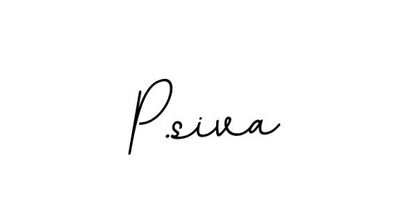 P.siva stylish signature style. Best Handwritten Sign (BallpointsItalic-DORy9) for my name. Handwritten Signature Collection Ideas for my name P.siva. P.siva signature style 11 images and pictures png