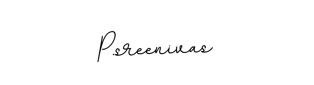 How to make P.sreenivas name signature. Use BallpointsItalic-DORy9 style for creating short signs online. This is the latest handwritten sign. P.sreenivas signature style 11 images and pictures png