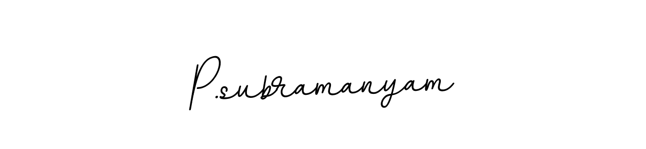 How to Draw P.subramanyam signature style? BallpointsItalic-DORy9 is a latest design signature styles for name P.subramanyam. P.subramanyam signature style 11 images and pictures png