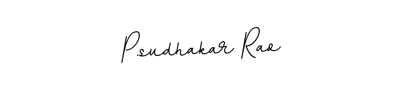 It looks lik you need a new signature style for name P.sudhakar Rao. Design unique handwritten (BallpointsItalic-DORy9) signature with our free signature maker in just a few clicks. P.sudhakar Rao signature style 11 images and pictures png