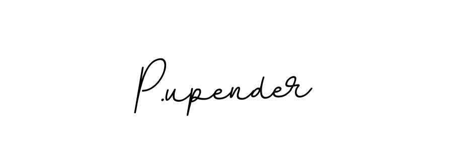 Make a beautiful signature design for name P.upender. With this signature (BallpointsItalic-DORy9) style, you can create a handwritten signature for free. P.upender signature style 11 images and pictures png