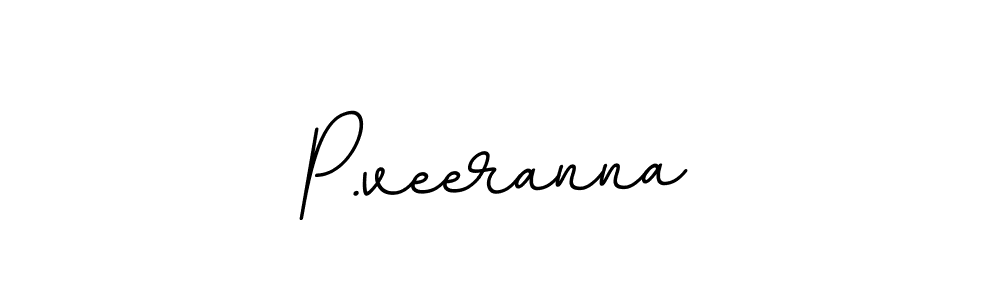 Use a signature maker to create a handwritten signature online. With this signature software, you can design (BallpointsItalic-DORy9) your own signature for name P.veeranna. P.veeranna signature style 11 images and pictures png