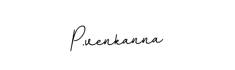 Make a beautiful signature design for name P.venkanna. With this signature (BallpointsItalic-DORy9) style, you can create a handwritten signature for free. P.venkanna signature style 11 images and pictures png