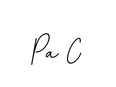 The best way (BallpointsItalic-DORy9) to make a short signature is to pick only two or three words in your name. The name Pa C include a total of six letters. For converting this name. Pa C signature style 11 images and pictures png