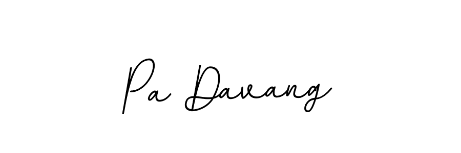 Use a signature maker to create a handwritten signature online. With this signature software, you can design (BallpointsItalic-DORy9) your own signature for name Pa Davang. Pa Davang signature style 11 images and pictures png