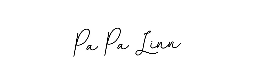 You should practise on your own different ways (BallpointsItalic-DORy9) to write your name (Pa Pa Linn) in signature. don't let someone else do it for you. Pa Pa Linn signature style 11 images and pictures png