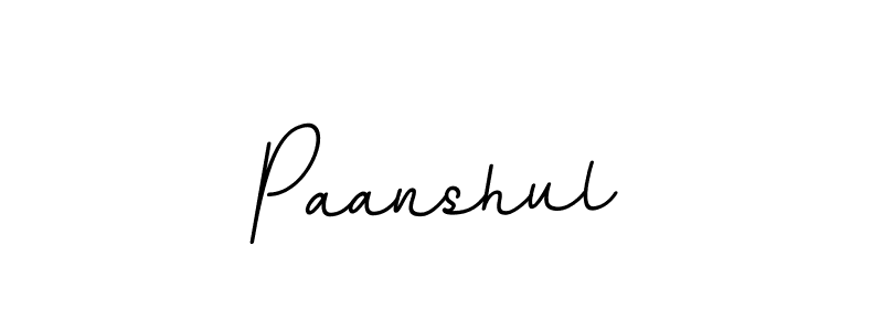 Design your own signature with our free online signature maker. With this signature software, you can create a handwritten (BallpointsItalic-DORy9) signature for name Paanshul. Paanshul signature style 11 images and pictures png