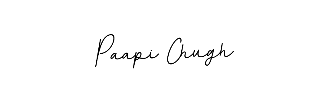 You should practise on your own different ways (BallpointsItalic-DORy9) to write your name (Paapi Chugh) in signature. don't let someone else do it for you. Paapi Chugh signature style 11 images and pictures png