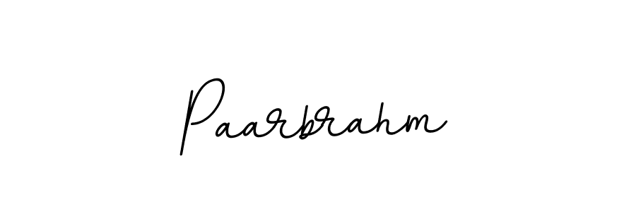 How to make Paarbrahm name signature. Use BallpointsItalic-DORy9 style for creating short signs online. This is the latest handwritten sign. Paarbrahm signature style 11 images and pictures png