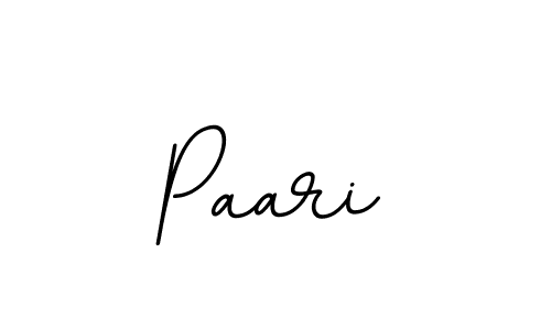 Use a signature maker to create a handwritten signature online. With this signature software, you can design (BallpointsItalic-DORy9) your own signature for name Paari. Paari signature style 11 images and pictures png