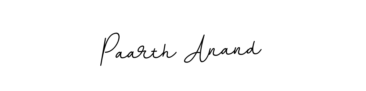Create a beautiful signature design for name Paarth Anand. With this signature (BallpointsItalic-DORy9) fonts, you can make a handwritten signature for free. Paarth Anand signature style 11 images and pictures png