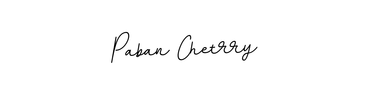 Create a beautiful signature design for name Paban Chetrry. With this signature (BallpointsItalic-DORy9) fonts, you can make a handwritten signature for free. Paban Chetrry signature style 11 images and pictures png