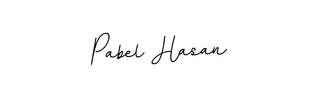 Use a signature maker to create a handwritten signature online. With this signature software, you can design (BallpointsItalic-DORy9) your own signature for name Pabel Hasan. Pabel Hasan signature style 11 images and pictures png