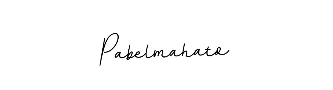 The best way (BallpointsItalic-DORy9) to make a short signature is to pick only two or three words in your name. The name Pabelmahato include a total of six letters. For converting this name. Pabelmahato signature style 11 images and pictures png