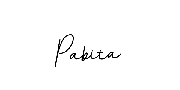 Make a beautiful signature design for name Pabita. With this signature (BallpointsItalic-DORy9) style, you can create a handwritten signature for free. Pabita signature style 11 images and pictures png