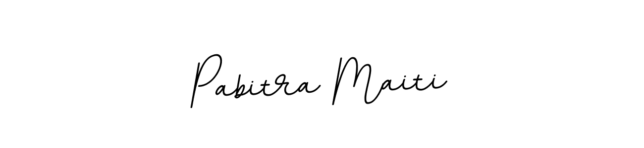 Use a signature maker to create a handwritten signature online. With this signature software, you can design (BallpointsItalic-DORy9) your own signature for name Pabitra Maiti. Pabitra Maiti signature style 11 images and pictures png