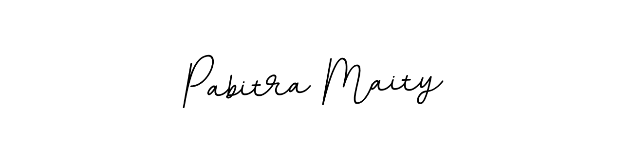 How to make Pabitra Maity name signature. Use BallpointsItalic-DORy9 style for creating short signs online. This is the latest handwritten sign. Pabitra Maity signature style 11 images and pictures png