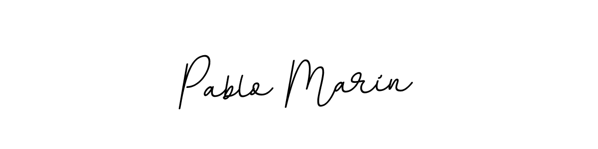 Create a beautiful signature design for name Pablo Marín. With this signature (BallpointsItalic-DORy9) fonts, you can make a handwritten signature for free. Pablo Marín signature style 11 images and pictures png