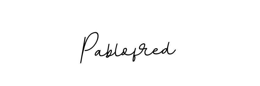 You should practise on your own different ways (BallpointsItalic-DORy9) to write your name (Pablofred) in signature. don't let someone else do it for you. Pablofred signature style 11 images and pictures png