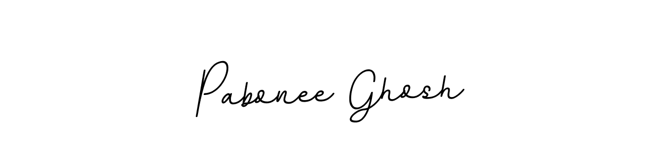 Use a signature maker to create a handwritten signature online. With this signature software, you can design (BallpointsItalic-DORy9) your own signature for name Pabonee Ghosh. Pabonee Ghosh signature style 11 images and pictures png