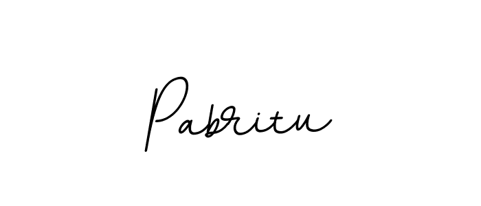 Use a signature maker to create a handwritten signature online. With this signature software, you can design (BallpointsItalic-DORy9) your own signature for name Pabritu. Pabritu signature style 11 images and pictures png