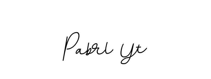 How to make Pabrl Yt name signature. Use BallpointsItalic-DORy9 style for creating short signs online. This is the latest handwritten sign. Pabrl Yt signature style 11 images and pictures png