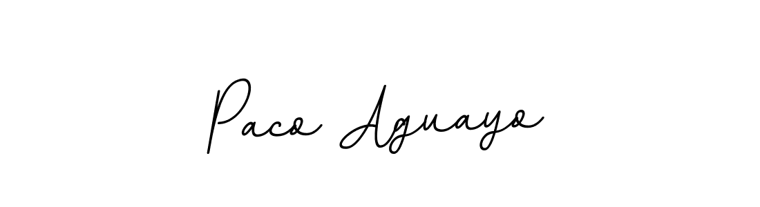 BallpointsItalic-DORy9 is a professional signature style that is perfect for those who want to add a touch of class to their signature. It is also a great choice for those who want to make their signature more unique. Get Paco Aguayo name to fancy signature for free. Paco Aguayo signature style 11 images and pictures png