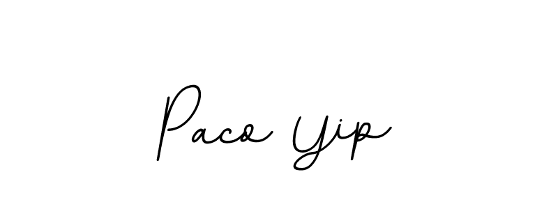 Check out images of Autograph of Paco Yip name. Actor Paco Yip Signature Style. BallpointsItalic-DORy9 is a professional sign style online. Paco Yip signature style 11 images and pictures png