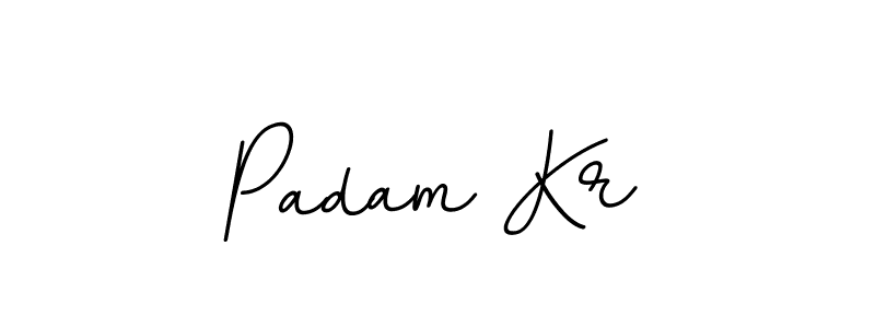 Use a signature maker to create a handwritten signature online. With this signature software, you can design (BallpointsItalic-DORy9) your own signature for name Padam Kr. Padam Kr signature style 11 images and pictures png