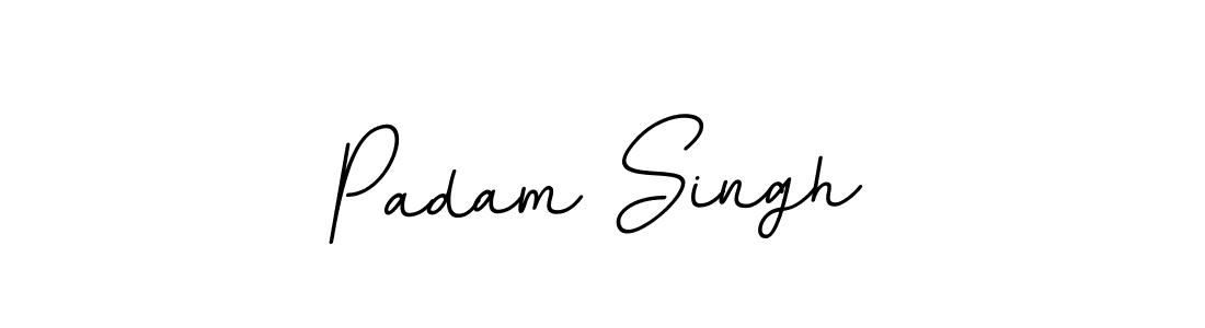 Use a signature maker to create a handwritten signature online. With this signature software, you can design (BallpointsItalic-DORy9) your own signature for name Padam Singh. Padam Singh signature style 11 images and pictures png