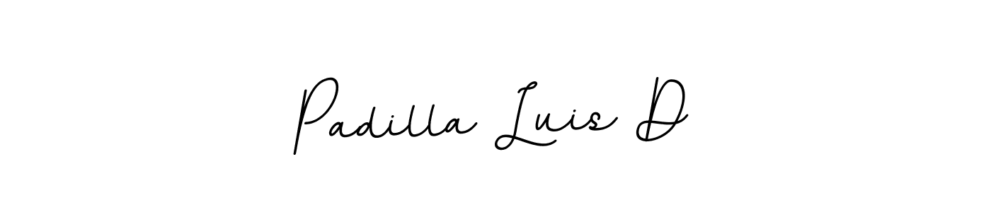 Use a signature maker to create a handwritten signature online. With this signature software, you can design (BallpointsItalic-DORy9) your own signature for name Padilla Luis D. Padilla Luis D signature style 11 images and pictures png