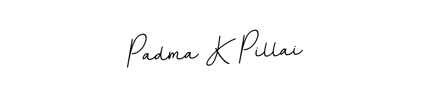 Make a beautiful signature design for name Padma K Pillai. With this signature (BallpointsItalic-DORy9) style, you can create a handwritten signature for free. Padma K Pillai signature style 11 images and pictures png