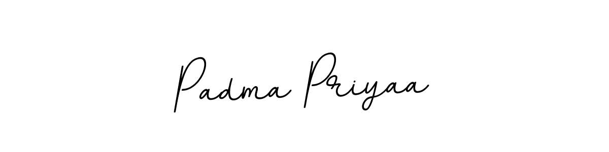Create a beautiful signature design for name Padma Priyaa. With this signature (BallpointsItalic-DORy9) fonts, you can make a handwritten signature for free. Padma Priyaa signature style 11 images and pictures png