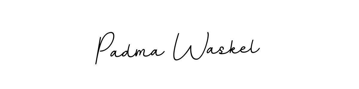 if you are searching for the best signature style for your name Padma Waskel. so please give up your signature search. here we have designed multiple signature styles  using BallpointsItalic-DORy9. Padma Waskel signature style 11 images and pictures png