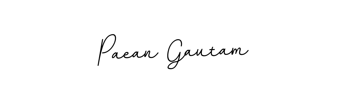 You should practise on your own different ways (BallpointsItalic-DORy9) to write your name (Paean Gautam) in signature. don't let someone else do it for you. Paean Gautam signature style 11 images and pictures png